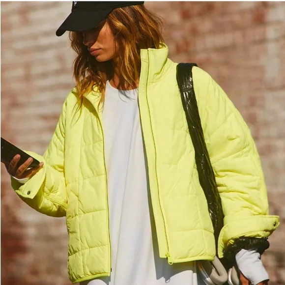 FP Movement Pippa Packable Puffer Jacket Free People Blinding Lights Medium New - Picture 3 of 10
